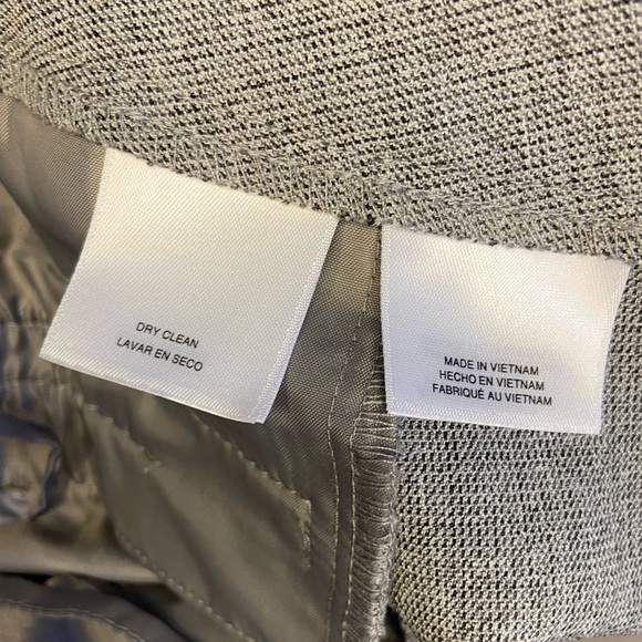 Kasper Tab-Waist Trouser Pants Grey 4P New With Tags - Picture 4 of 7